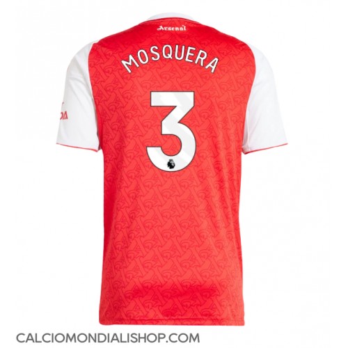 Maglie da calcio Arsenal Cristhian Mosquera #3 Prima Maglia 2025-26 Manica Corta